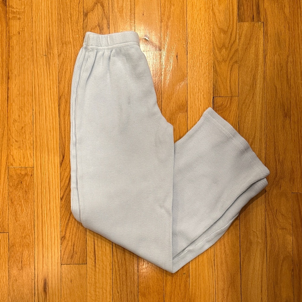 Katie J NYC Kids Blue Waffle Sweatpants Size M